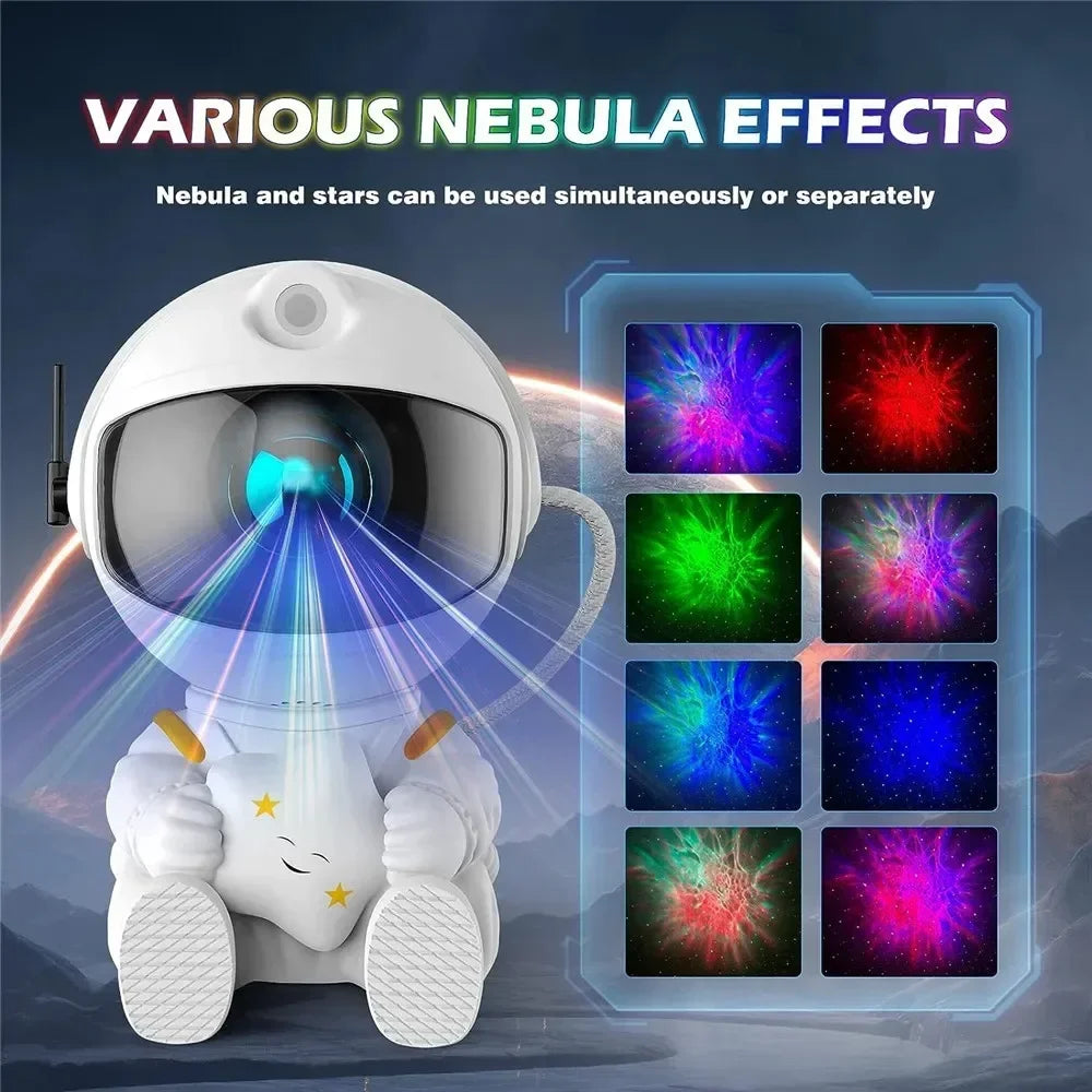 Star Projector Galaxy Night Light Astronaut 