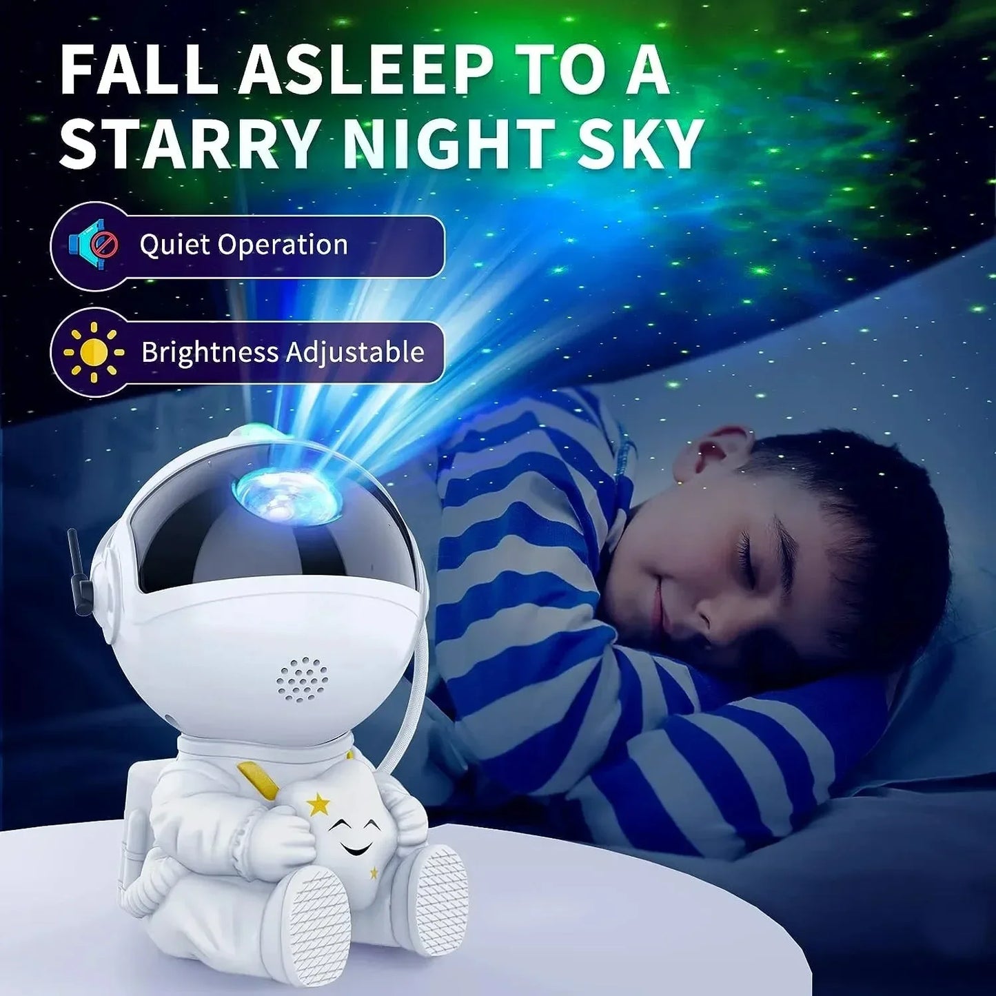 Star Projector Galaxy Night Light Astronaut 