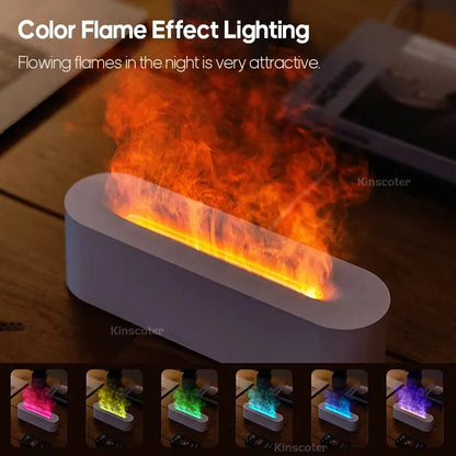 RGB Flame Aroma Diffuser Humidifier